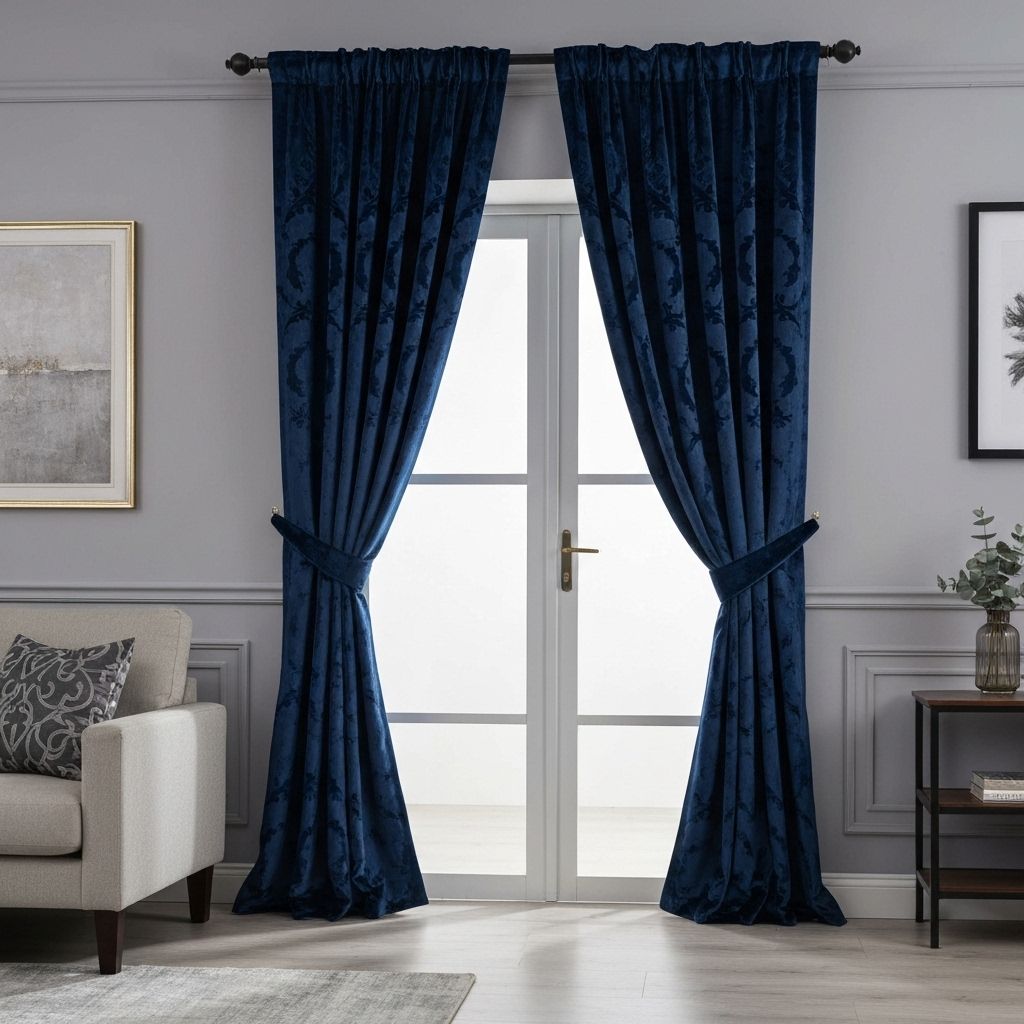 Velvet Door Curtains